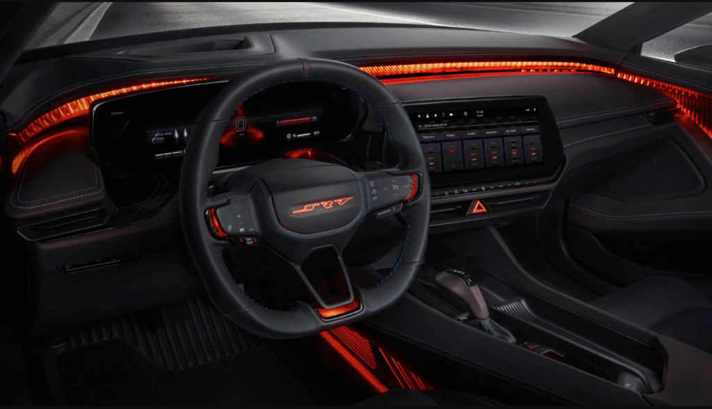 Dodge 2024 Charger EV cockpit layout concept