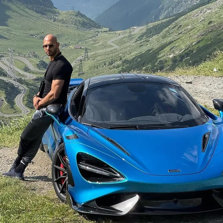 Andrew Tate Leaning on Car