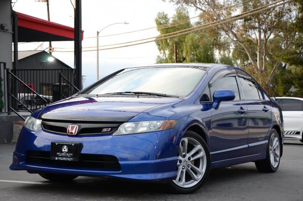 blue Honda Civic
