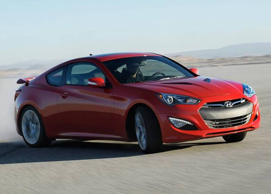 Genesis Coupe red