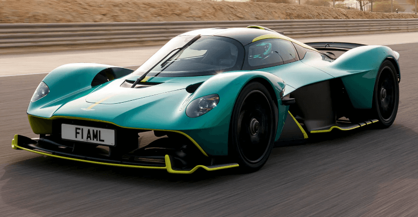 Aston Martin Valkyrie on road