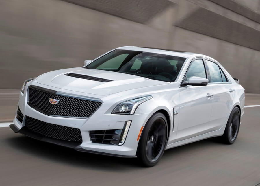 2016 Cadillac CTS-V on road