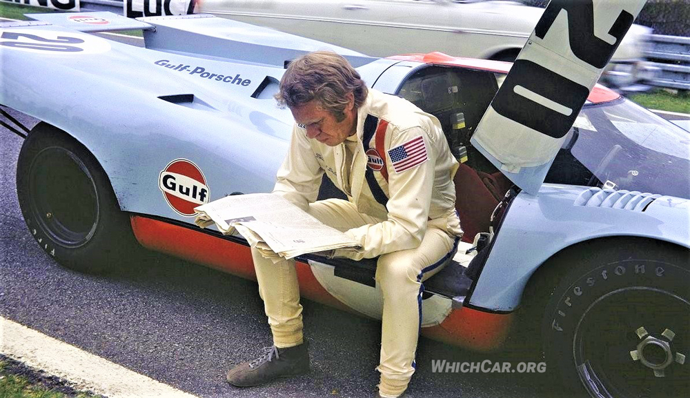 Steve McQueen with the Porsche 917 