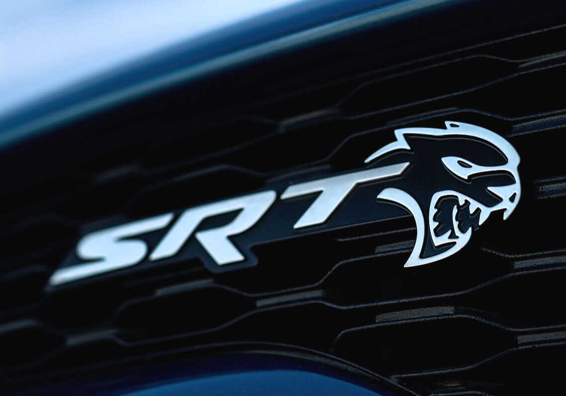 SRT Hellcat Logo Emblem from a 2020 Charger Hellcat from Street and Racing Technology