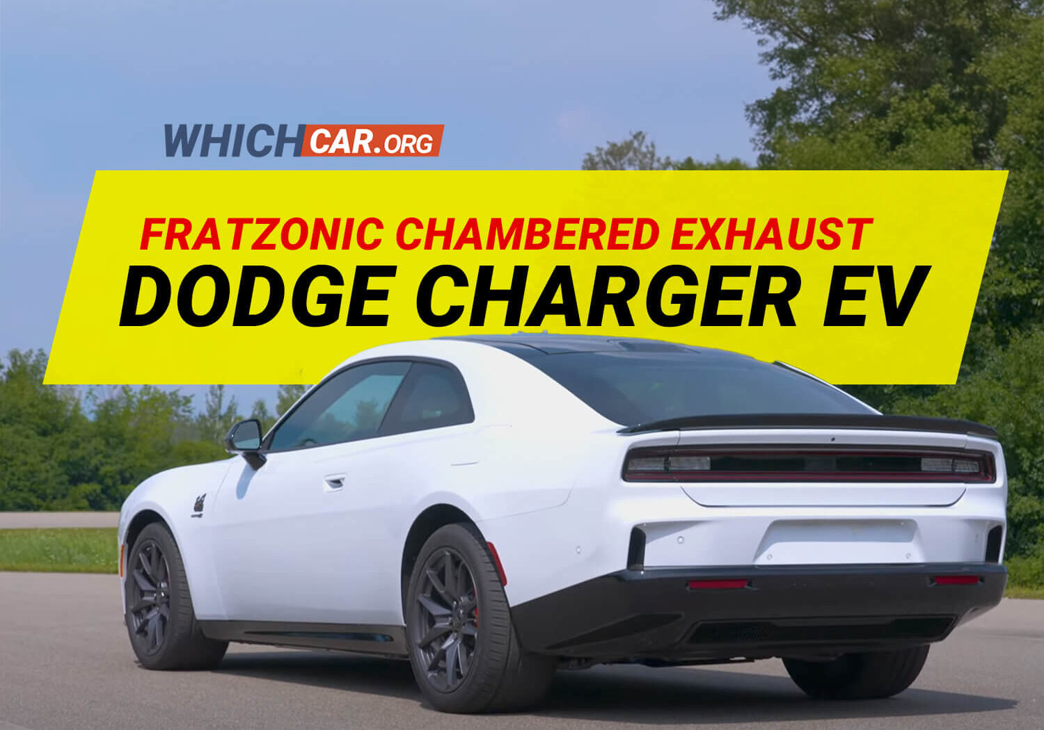 Electric Dodge Charger Daytona Scat Pack: Fratzonic Chambered Exhaust